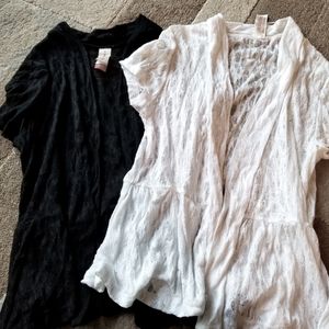 Bundle of 2 Sheer Short Sleeve Cardigans